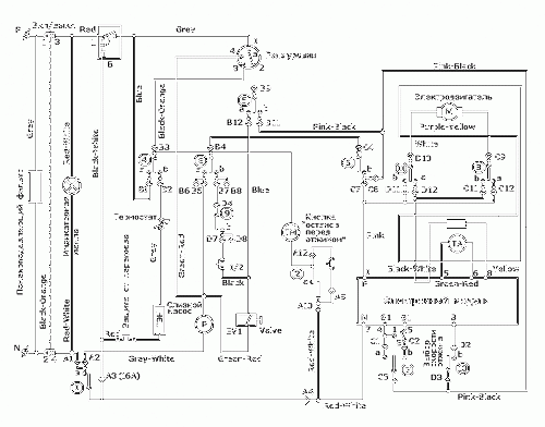 Схема стиральной машины beko